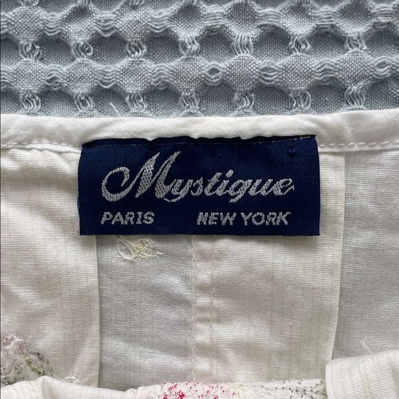 Mystique Floral Embroidered White and Yellow Skirt With Bow Detail - Picture 2 of 6